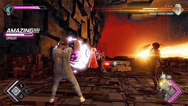 Za każdym razem Waszym zadaniem jest doprowadzić do sytuacji, w której pasek bariery zostanie wyczerpany, dzięki czemu zostanie ona tymczasowo wyłączona - Guardians of the Galaxy: Wielki Unifikator Raker - jak pokonać? - Guardians of the Galaxy - poradnik do gry