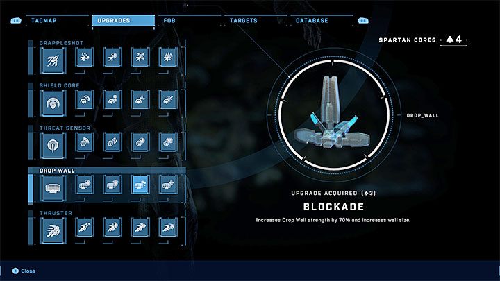 Najbardziej pomocne są 2 ostatnie upgradey Przenośnej ściany - Halo Infinite: Ulepszenia - nowe gadżety - Halo Infinite - poradnik do gry