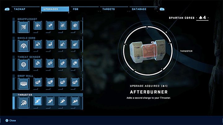 Jeśli mimo wszystko planujecie rozwijanie Plecaka rakietowego, to rozważcie odblokowanie Dopalacza (Afterburner) - Halo Infinite: Ulepszenia - nowe gadżety - Halo Infinite - poradnik do gry