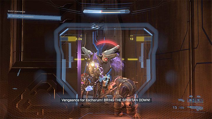 W sali pojawi się kilka grup zwykłych przeciwników - Halo Infinite: Heraldka (finałowy boss) - boss, jak pokonać? - Halo Infinite - poradnik do gry