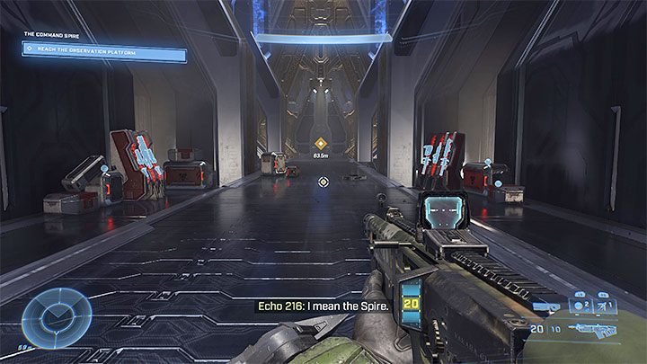 W miejscu z obrazka zadbajcie o to żeby uzupełnić zapasy, bo wkrótce przystąpicie do większej konfrontacji - Halo Infinite: Główna iglica - solucja, opis przejścia - Halo Infinite - poradnik do gry