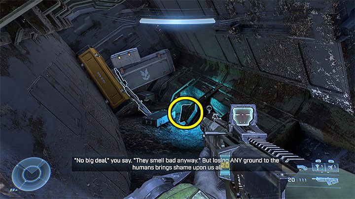 Sekret możecie znaleźć wewnątrz małego wraku obok wschodniego działa przeciwlotniczego - Halo Infinite: Pelikan unieszkodliwiony (Cmentarzyska) - rdzenie, nagrania - Halo Infinite - poradnik do gry