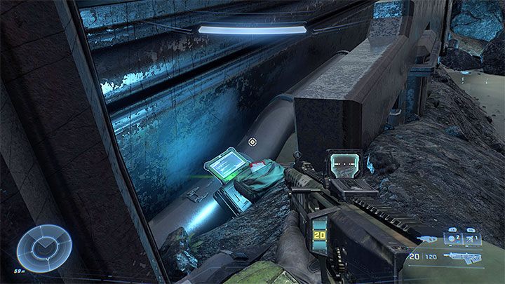 Dziennik audio jest na południowy-wschód od znacznika misji 9 w kształcie rombu - Halo Infinite: Pelikan unieszkodliwiony (Cmentarzyska) - rdzenie, nagrania - Halo Infinite - poradnik do gry