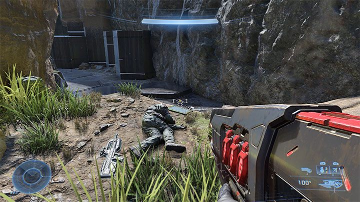 Dziennik jest przy zwłokach żołnierza w niewielkiej odległości na zachód od bazy WBO Foxtrot - Halo Infinite: Kategoria Ewakuacja (Evacuation) - wszystkie nagarania - Halo Infinite - poradnik do gry