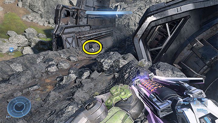 Dziennik audio jest na wschód od centralnego znacznika misji w obszarze Cmentarzyska, przy czym okolicę tę możecie eksplorować także w dalszej części kampanii - Halo Infinite: Kategoria Odwet (Retaliation) - wszystkie nagarania - Halo Infinite - poradnik do gry