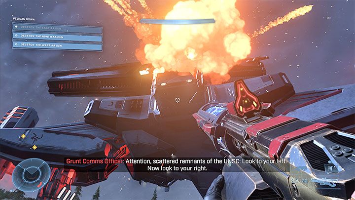 Sposób odblokowania: Zniszcz wszystkie 3 działa przeciwlotnicze Wygnańców w czasie krótszym niż 20 minut - Halo Infinite: Osiągnięcia trybu kampanii - lista - Halo Infinite - poradnik do gry