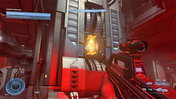 Pierwszy cel misji dotyczy zniszczenia dwóch kolektorów - Halo Infinite: Okręt wojenny Gbraakon - solucja, opis przejścia - Halo Infinite - poradnik do gry