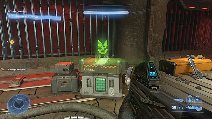 Pierwszy Rdzeń Spartanina odnajduje się na samym początku misji, w obszarze, do którego dotrzecie po skorzystaniu z dużej windy - Halo Infinite: Posterunek Tremoniusa (Upadek) - lista, rdzenie, nagrania - Halo Infinite - poradnik do gry