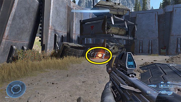 Dziennik audio leży pod gołym niebem na terenie warowni - Halo Infinite: Warownia okupu (Blokada) - lista, rdzenie, nagrania - Halo Infinite - poradnik do gry