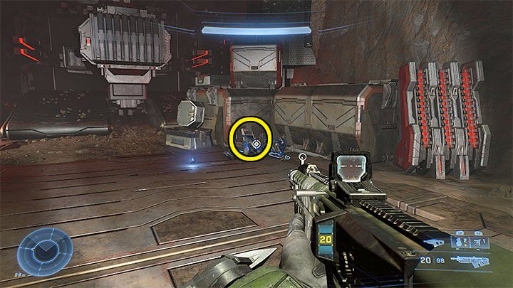 Zejdźcie do podziemi po dużej rampie i po rozprawieniu się z tutejszymi przeciwnikami rozejrzyjcie się w pierwszym podziemnym obszarze za znajdźką - Halo Infinite: Kuźnia Teash (Kontakty) - lista, rdzenie, nagrania - Halo Infinite - poradnik do gry