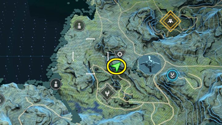 Dotrzecie do pokazanego na powyższych obrazkach obozowiska w jaskini, w którym jest poszukiwane nagranie audio - Halo Infinite: Kuźnia Teash (Kontakty) - lista, rdzenie, nagrania - Halo Infinite - poradnik do gry