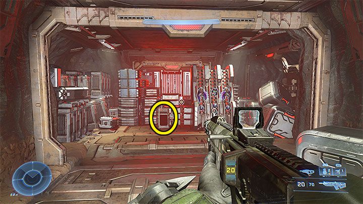 W nowo odblokowanym miejscu dziennik audio znajdziecie obok stojaka na bronie i granaty - Halo Infinite: Zbrojownia rozrachunku (Kontakty) - lista, rdzenie, nagrania - Halo Infinite - poradnik do gry