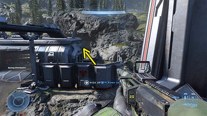 Znajdźka ta wymusza żeby zbadać północno-zachodnią część warowni - Halo Infinite: Zbrojownia rozrachunku (Kontakty) - lista, rdzenie, nagrania - Halo Infinite - poradnik do gry