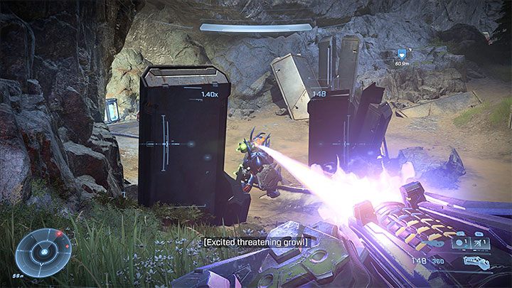 Pierwszy cel opisywanej misji daje swobodę wyboru działań - Halo Infinite: Pelikan unieszkodliwiony - solucja, opis przejścia - Halo Infinite - poradnik do gry