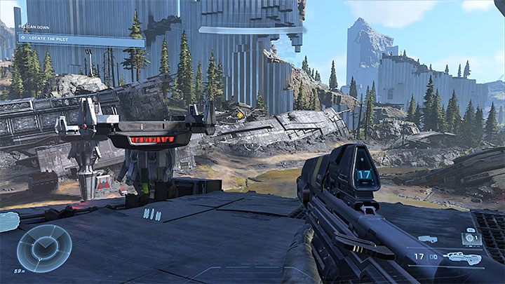 Po wygranej bitwie możecie przeszukać pole bitwy (każdy z bossów powinien pozostawić po sobie dobre bronie) lub od razu udać się w stronę Pelikana - Halo Infinite: Pelikan unieszkodliwiony - solucja, opis przejścia - Halo Infinite - poradnik do gry