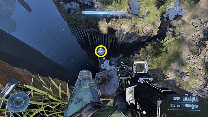 Trudniej może być jeśli nie macie jeszcze żadnej maszyny latającej i chcecie mimo wszystko zdobyć sekret - Halo Infinite: Burza, 6. czaszka (otwarty świat) - gdzie znaleźć? - Halo Infinite - poradnik do gry