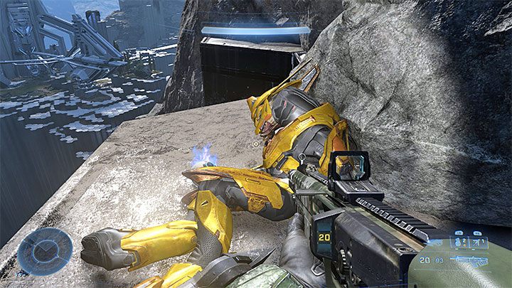 Wylądujcie lub wyskoczcie z maszyny latającej i dotrzyjcie do miejsca pozyskania czaszki - Halo Infinite: Głód, 10. czaszka (otwarty świat) - gdzie znaleźć? - Halo Infinite - poradnik do gry