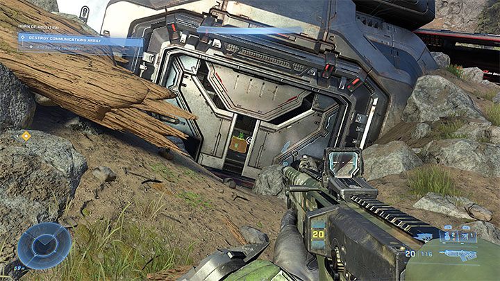 Rdzeń odnajduje się w niewielkiej odległości na południowy-zachód od głównych zabudowań wrogiej bazy - Halo Infinite: Róg abolicji (Kontrakty) - lista, rdzenie, nagrania - Halo Infinite - poradnik do gry