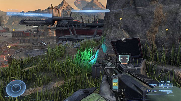 Nagranie audio jest na jednej z porośniętych półek w niewielkiej odległości na południowy-zachód od znacznika Grani aneksu - Halo Infinite: Grań aneksu (Rekonstrukcja) - lista, rdzenie, nagrania - Halo Infinite - poradnik do gry