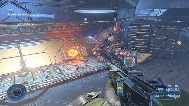 Dziennik audio znajduje się wewnątrz południowego znacznika, czyli tego zlokalizowanego niedaleko bazy WBO Kilo - Halo Infinite: Sekwencja (Rekonstrukcja) - lista, nagrania - Halo Infinite - poradnik do gry