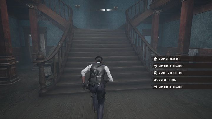 Po wykonaniu retrospekcji w holu, Jon poczuje się bardzo zmęczony - Sherlock Holmes Chapter One: Matczyna miłość, pokój Sherlocka - solucja - Sherlock Holmes Chapter One - poradnik do gry