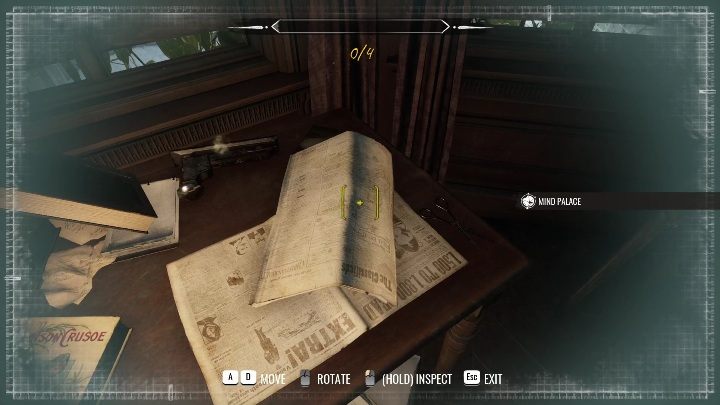 Na szafce położonej na prawo od biurka, zobaczycie stosy papierów - Sherlock Holmes Chapter One: Matczyna miłość, pokój Sherlocka - solucja - Sherlock Holmes Chapter One - poradnik do gry