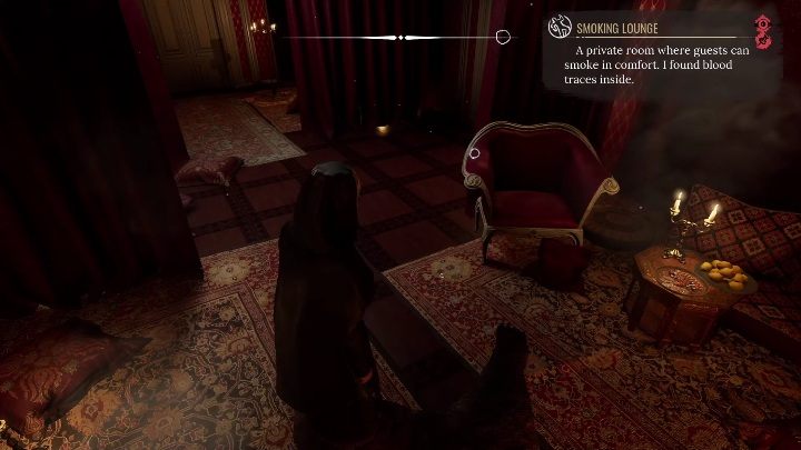 Następnie przełączcie zadanie w teczce, aby Sherlock zobaczyć ślady, które nie są widoczne na pierwszy rzut oka - Sherlock Holmes Chapter One: Ofiarne jagnię, Rezydencja - solucja - Sherlock Holmes Chapter One - poradnik do gry