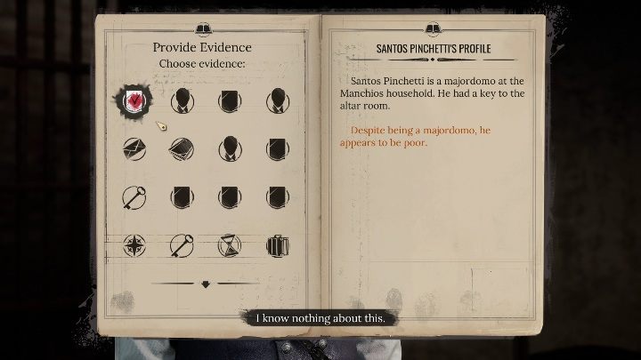 Po ocenieniu mężczyzny czas wypytać go o wszystkie zgromadzone już dowody - Sherlock Holmes Chapter One: Ofiarne jagnię, Posterunek policji - solucja - Sherlock Holmes Chapter One - poradnik do gry