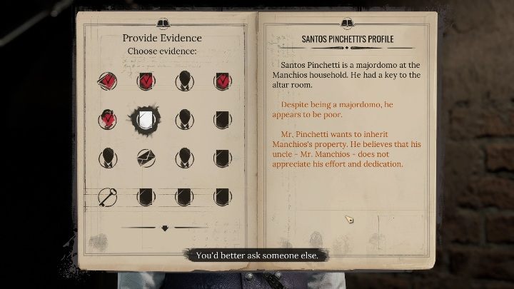 Prawidłowa ocena mężczyzny to - ukrywa swój wiek (Hides his age) - Sherlock Holmes Chapter One: Ofiarne jagnię, Posterunek policji - solucja - Sherlock Holmes Chapter One - poradnik do gry