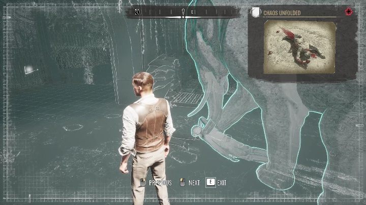 Idąc dalej słoń depcze już po mężczyźnie, którego ciągnie po ziemi - Sherlock Holmes Chapter One: Pozłacana klatka, miejsce zbrodni - solucja - Sherlock Holmes Chapter One - poradnik do gry