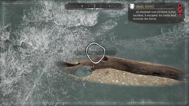 W końcu dotrzecie do kłody, którą połamał - Sherlock Holmes Chapter One: Pozłacana klatka, ucieczka słonia - solucja - Sherlock Holmes Chapter One - poradnik do gry