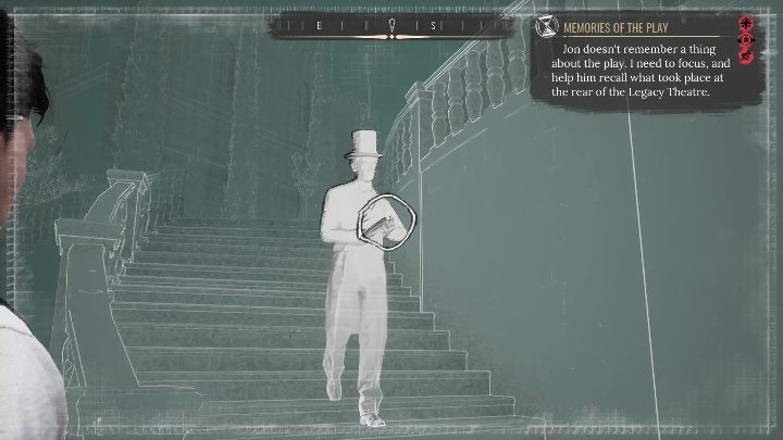 Następnie waszą uwagę zwróci organizator całego wydarzenia - Sherlock Holmes Chapter One: Błysk dowcipu - solucja, Cordońskie opowieści - Sherlock Holmes Chapter One - poradnik do gry