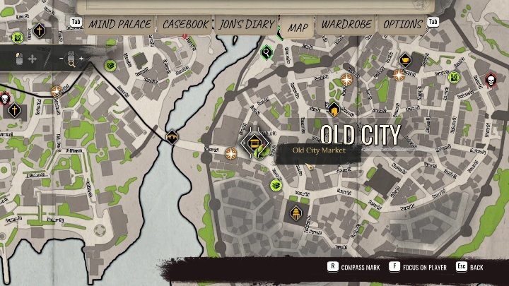 Lokalizacja: rynek główny w Old City - Sherlock Holmes Chapter One: Pal z nożami - solucja, Cordońskie opowieści - Sherlock Holmes Chapter One - poradnik do gry