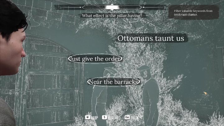 Waszym zadaniem jest podsłuchanie dwóch mężczyzn - Sherlock Holmes Chapter One: Pal z nożami - solucja, Cordońskie opowieści - Sherlock Holmes Chapter One - poradnik do gry