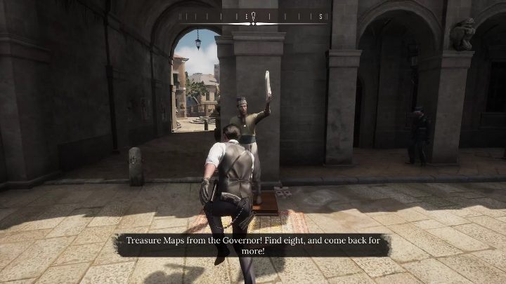 Zadanie to rozpoczniecie, gdy zbierzecie mapę od sprzedawcę - Sherlock Holmes Chapter One: Wyspa skarbów, etap 1 - solucja, opis przejścia - Sherlock Holmes Chapter One - poradnik do gry