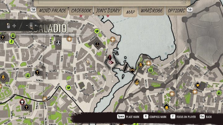 Region: Scaladio, północno wschodnia część - Sherlock Holmes Chapter One: Wyspa skarbów, etap 1 - solucja, opis przejścia - Sherlock Holmes Chapter One - poradnik do gry