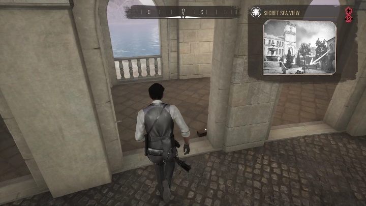 Dokładna lokalizacja: W południowo zachodniej części Grand Saray zobaczycie altanę, z której można podziwiać morski brzeg - Sherlock Holmes Chapter One: Wyspa skarbów, etap 2 - solucja, opis przejścia - Sherlock Holmes Chapter One - poradnik do gry