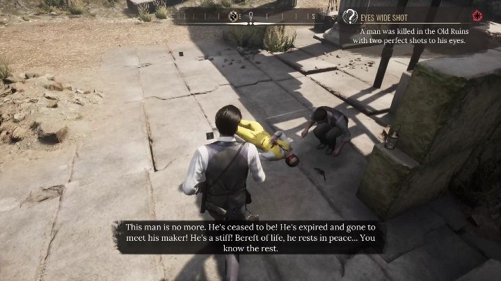 Na miejscu od razu zobaczycie ciało, które należy zbadać - Sherlock Holmes Chapter One: Poza kątem oka - solucja, Pozostałe sprawy - Sherlock Holmes Chapter One - poradnik do gry