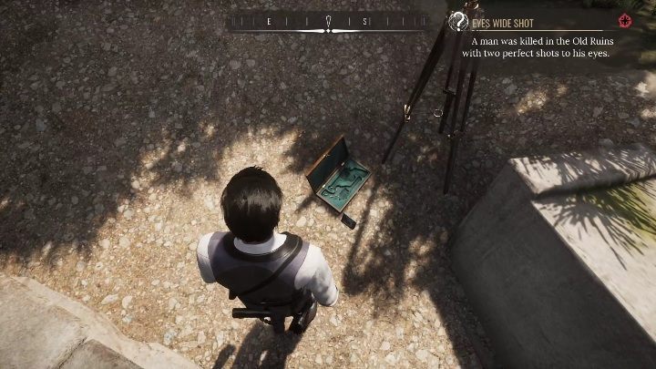 Numerem 3 oznaczone zostało puste pudło na broń - Sherlock Holmes Chapter One: Poza kątem oka - solucja, Pozostałe sprawy - Sherlock Holmes Chapter One - poradnik do gry