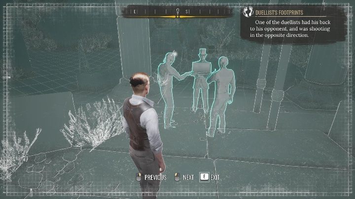 Kolejna scena to trzech mężczyzn - Sherlock Holmes Chapter One: Poza kątem oka - solucja, Pozostałe sprawy - Sherlock Holmes Chapter One - poradnik do gry