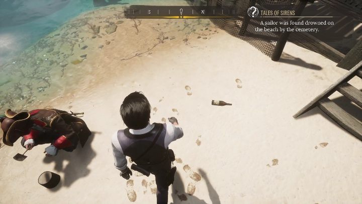 Następnie udajcie się do butelki po winie - Sherlock Holmes Chapter One: Syreni śpiew - solucja, Pozostałe sprawy - Sherlock Holmes Chapter One - poradnik do gry