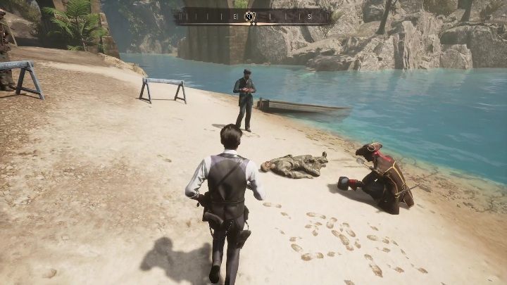 Po sprawdzeniu wszystkich elementów dostępnych na tym terenie, udajcie się do policjanta i powiedzcie mu, że to nie był wypadek - Sherlock Holmes Chapter One: Syreni śpiew - solucja, Pozostałe sprawy - Sherlock Holmes Chapter One - poradnik do gry