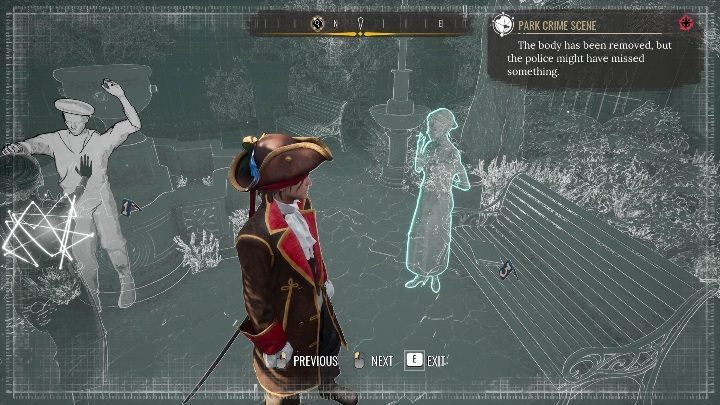 Następnie spójrzcie na ławę po prawej stronie - Sherlock Holmes Chapter One: Syreni śpiew - solucja, Pozostałe sprawy - Sherlock Holmes Chapter One - poradnik do gry