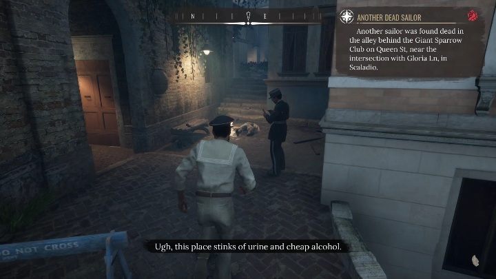 Kolejna sprawa toczy się koło baru w Scaladio - Sherlock Holmes Chapter One: Syreni śpiew - solucja, Pozostałe sprawy - Sherlock Holmes Chapter One - poradnik do gry