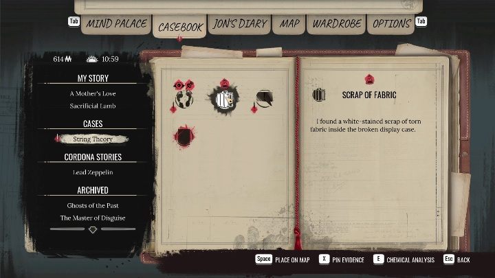 3 - Sherlock Holmes Chapter One: Teoria strun - solucja, Pozostałe sprawy - Sherlock Holmes Chapter One - poradnik do gry