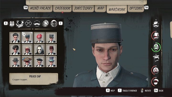 Ważnym elementem tego zadania jest stałe noszenie stroju policyjnego - Sherlock Holmes Chapter One: Żelazna trumna - solucja, Pozostałe sprawy - Sherlock Holmes Chapter One - poradnik do gry