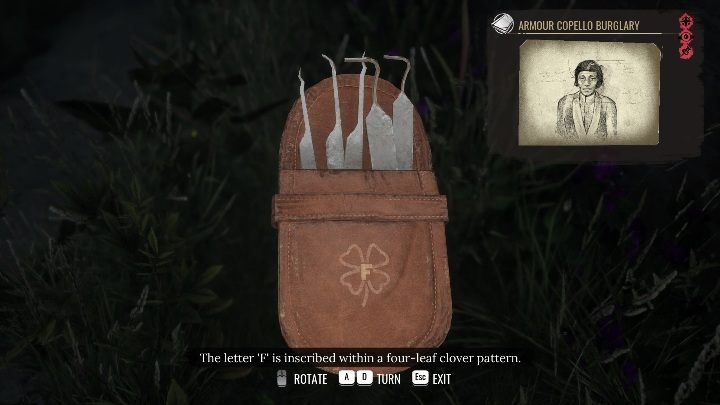 Zaraz pod uszkodzoną barierką znajdziecie ubitą trawę, która zwróci uwagę Sherlocka - Sherlock Holmes Chapter One: Żelazna trumna - solucja, Pozostałe sprawy - Sherlock Holmes Chapter One - poradnik do gry