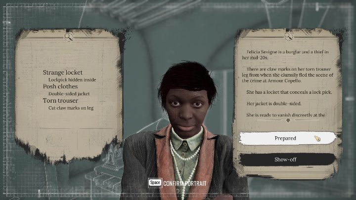 Gdy spojrzycie na kobietę zdobędziecie nowe informacje - Sherlock Holmes Chapter One: Żelazna trumna - solucja, Pozostałe sprawy - Sherlock Holmes Chapter One - poradnik do gry