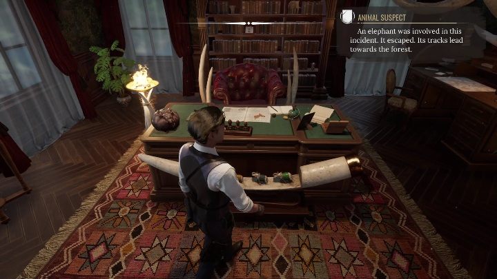 Kolejną rzeczą, która musicie zbadać, jest biurko - Sherlock Holmes Chapter One: Pozłacana klatka, rezydencja Gildenów - solucja - Sherlock Holmes Chapter One - poradnik do gry
