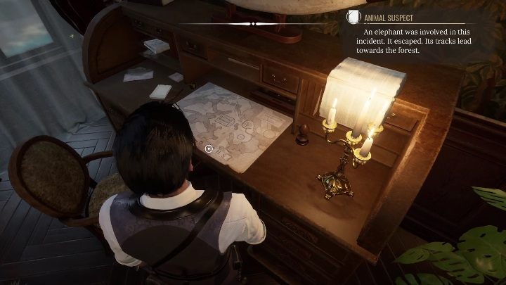 Następnie skierujcie się do biurka po prawej stronie pokoju - Sherlock Holmes Chapter One: Pozłacana klatka, rezydencja Gildenów - solucja - Sherlock Holmes Chapter One - poradnik do gry